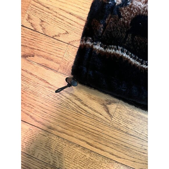 Awesome 90s Mazmania Fleece XS Moose Crossing Brown White(Fits a bit Larger) - Picture 9 of 14